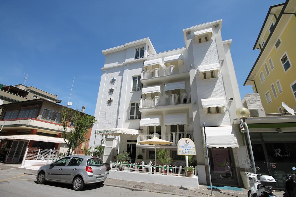Hotel Belvedere Spiaggia ريميني المظهر الخارجي الصورة